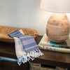 Turkish Cotton Hand Towel 36x22 Quick-Dry Absorbent Kitchen Bathroom With Fringe, 6 Colors