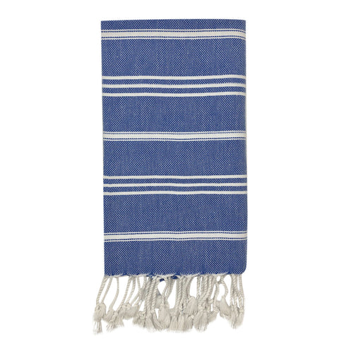 Turkish Cotton Hand Towel 36x22 Quick-Dry Absorbent Kitchen Bathroom With Fringe, 6 Colors