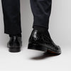 11-119-BKM (BLK) TUSCANY Crocodile Penny Loafer, Black