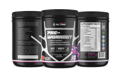 Ultra Concentrate Pre-Workout Watermelon | High Stimulant Energy & Focus | ONE ZTRIKE by ZNETICS