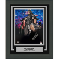 Framed Autographed/Signed Mark William Calaway "The Undertaker" 16x20 WWE Wrestling Photo JSA COA