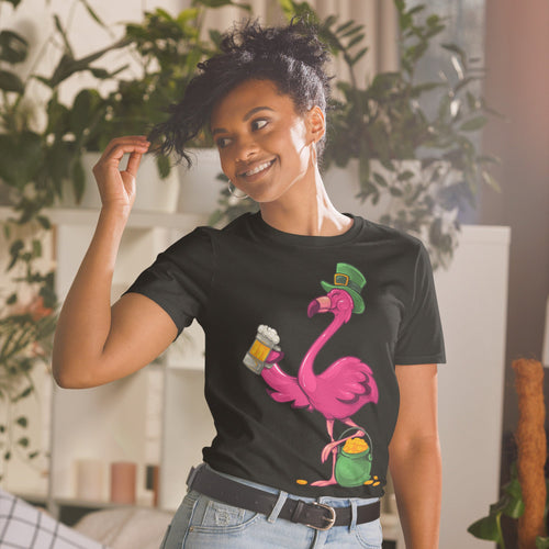 Original The Popular Flamingo St. Patrick's Day T-Shirt