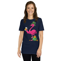 Original The Popular Flamingo St. Patrick's Day T-Shirt