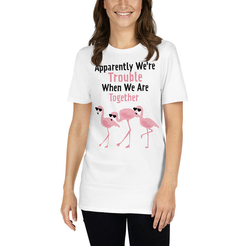 Apparently We're Trouble Flamingo T-Shirt