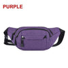 Unisex Casual Crossbody Women Waist Bag Retro Design Large Capacity Canvas Travel Adjustable Phone Bag Fanny Hip Bags Hands-Free Wallets Waist Pack