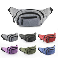 Unisex Classic Design Sports Fanny Pack Stylish Waist Bag Large Capacity Outdoor Travel Waist Bag