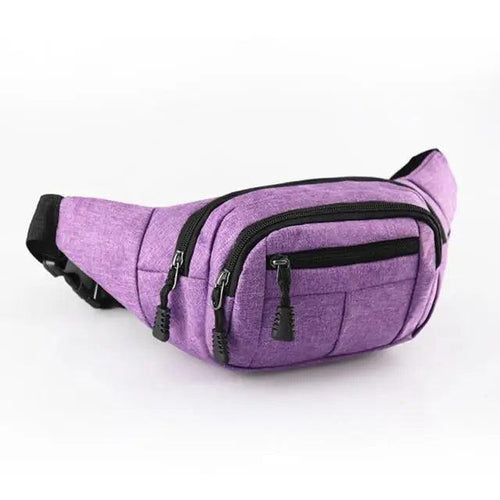 Unisex Classic Design Sports Fanny Pack Stylish Waist Bag Large Capacity Outdoor Travel Waist Bag
