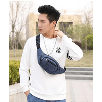 Unisex Classic Design Sports Fanny Pack Stylish Waist Bag Large Capacity Outdoor Travel Waist Bag
