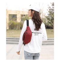 Unisex Classic Design Sports Fanny Pack Stylish Waist Bag Large Capacity Outdoor Travel Waist Bag