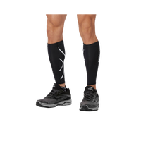 2XU Unisex Adult Compression Calf Guards (Black) XXS, XS, S, M, L, XL