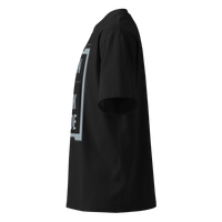 Born in Dark Mode – Oversized Organic High-Neck T-Shirt