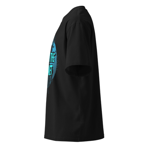 Hack The Planet – Oversized Organic High-Neck T-Shirt