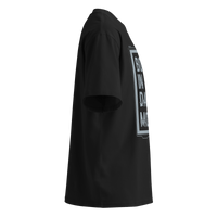 Born in Dark Mode – Oversized Organic High-Neck T-Shirt