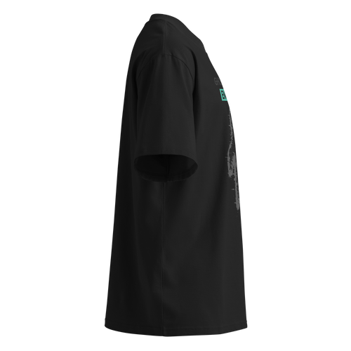 Ghost Mode: Enabled – Oversized Organic High-Neck T-Shirt