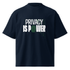 Privacy Is Power – Oversized Organic High-Neck T-Shirt