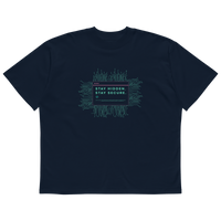 STS “Stay Hidden Stay Secure” Cybersecurity Oversized Organic High-Neck T-Shirt