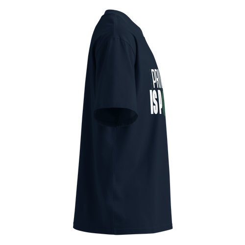 Privacy Is Power – Oversized Organic High-Neck T-Shirt