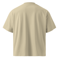 Born in Dark Mode – Oversized Organic High-Neck T-Shirt