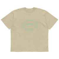STS “Stay Hidden Stay Secure” Cybersecurity Oversized Organic High-Neck T-Shirt