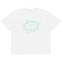 STS “Stay Hidden Stay Secure” Cybersecurity Oversized Organic High-Neck T-Shirt