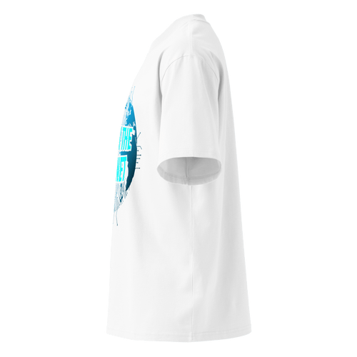 Hack The Planet – Oversized Organic High-Neck T-Shirt