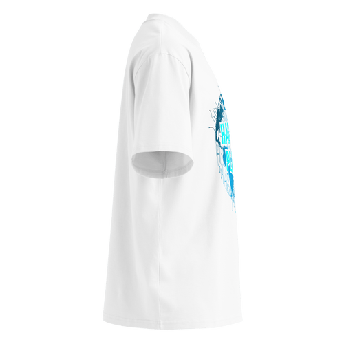 Hack The Planet – Oversized Organic High-Neck T-Shirt