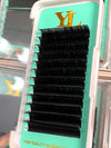 Flat Lashes/ Ellipse Lash 0.15mm【Extra Matte Dark Black】8 to 18mm