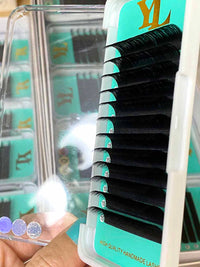 Cashmere PRO Extra Matte Deep Black Lash 【0.02 mm】16-lines - NO logo【Best Quality Ever】