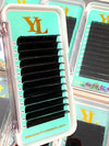 Flat Lashes/ Ellipse Lash 0.15mm【Extra Matte Dark Black】8 to 18mm