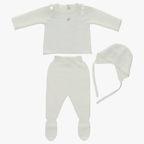 Martin Aranda - Baby Woven Top Footed Leggings and Hat