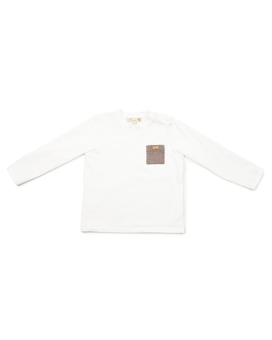 PURETE - Ivory Long Sleeve Tee Boys