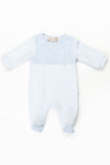 PURETE - Blue Velour Footie