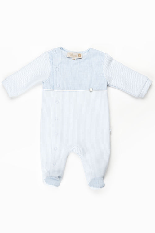 PURETE - Blue Velour Footie