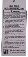 Qty 5 - Ratchet Chain Binder for ⅜" - ½" G70 & G80 Transport or G43 High Test Chain