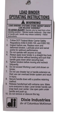 Qty 5 - Ratchet Chain Binder for ⅜" - ½" G70 & G80 Transport or G43 High Test Chain