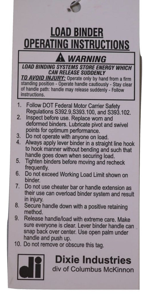 Qty 5 - Ratchet Chain Binder for ⅜" - ½" G70 & G80 Transport or G43 High Test Chain