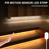 USB Sensor Strip Light LED with Motion Detection for Closet and Home