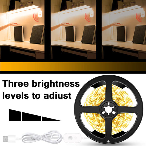 USB Sensor Strip Light LED with Motion Detection for Closet and Home