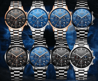 Men's Waterproof  Watch With Chronometers And Date Display Unique Design Perfect Gift