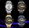 Men's Waterproof  Watch With Chronometers Day View And Fluorescent Hands Unique  Luxury Design  Perfect Gift