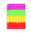 Valentine Heart Bubble Pop Fidget Spiral Notebook