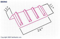 Heavy Duty Veeboards® Corner Protector Longer Edge | SIZE OPTIONS