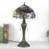 Tiffany-Inspired Lamp with Vintage Grape Glasswork