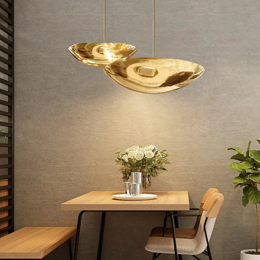 Vintage Hanging Lights for Living Room with Copper Finish
