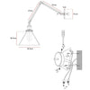 Vintage-Inspired Folding Wall Mounted Light Fixture Design