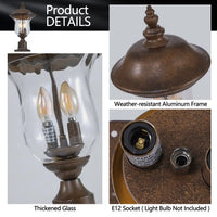 Vintage Outdoor Lights - Waterproof Garden Patio & Walkway Lamp
