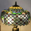 Vintage Tiffany-Inspired Lamp Shades in Peacock Glasswork