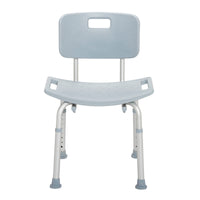 Bathroom Safety Shower Tub Bench Chair with Back, Gray RIO Medical Supplies