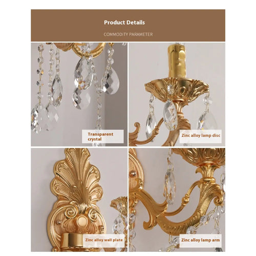 Wall Chandelier with Vintage Design for Elegant and Cozy Ambiance