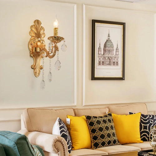 Wall Chandelier with Vintage Design for Elegant and Cozy Ambiance